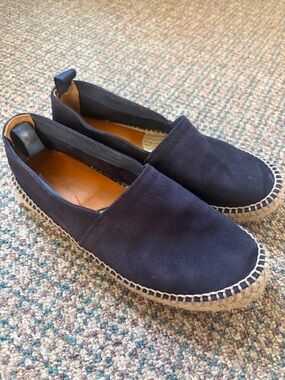 Scarosso Espadrilles size 37 blue suede
